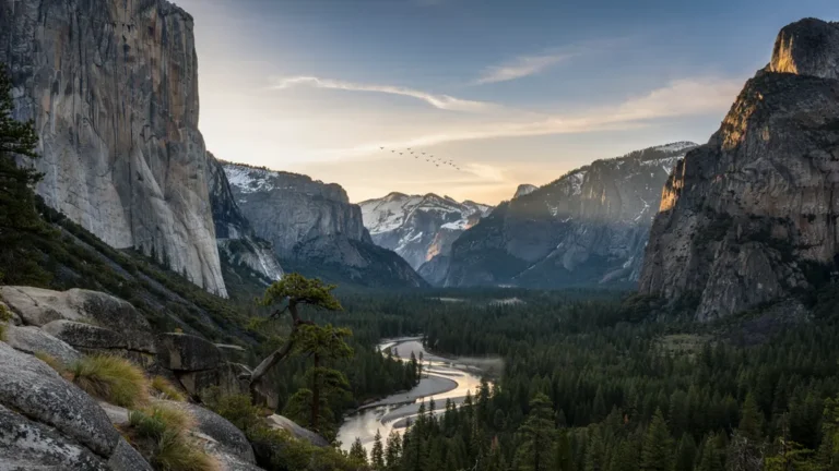 Scenic national park valley