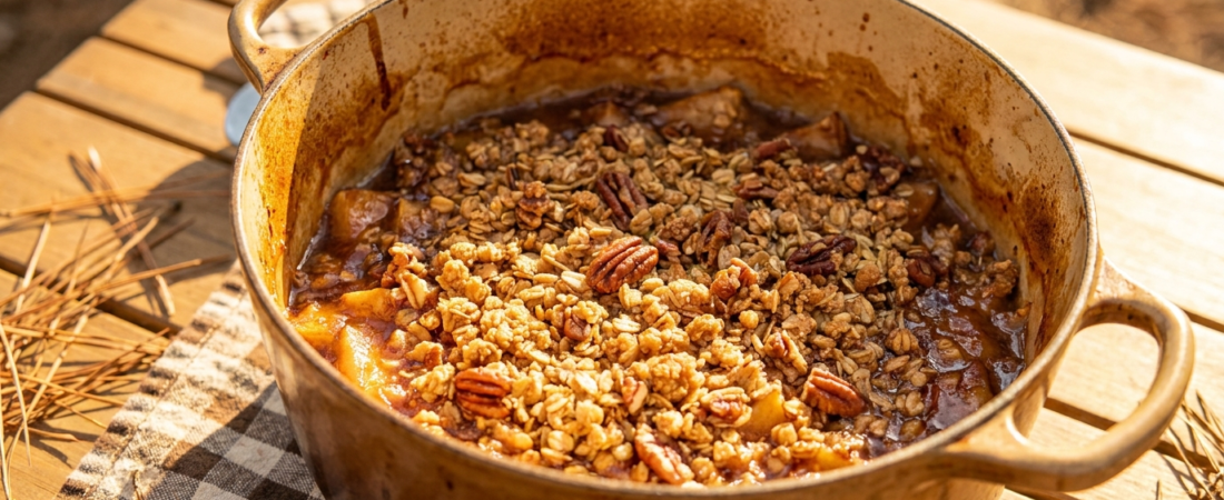 Dutch Oven Apple Crisp