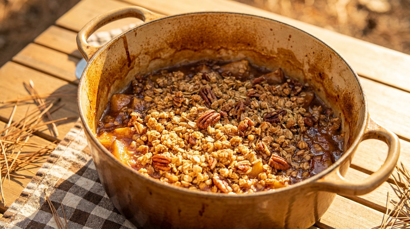 Dutch Oven Apple Crisp